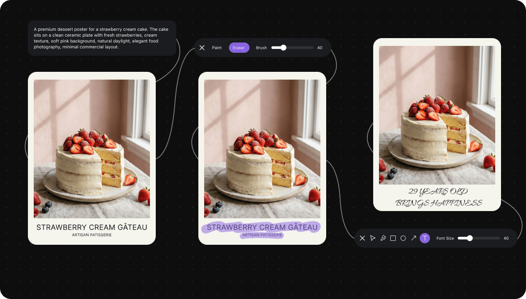 AI Canvas built-in image editing preview