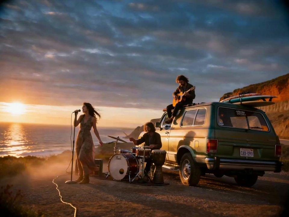 Cinematic Sunset Road Trip – Seedance 2.0 AI generated video example